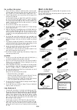 Предварительный просмотр 7 страницы NEC HT1000 Series User Manual