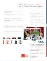 Предварительный просмотр 8 страницы NEC HT410 Series Brochure