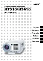 NEC HT410 Series User Manual предпросмотр