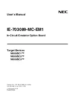 Preview for 1 page of NEC IE-703089-MC-EM1 User Manual