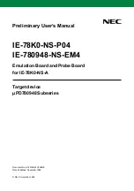 Предварительный просмотр 1 страницы NEC IE-780948-NS-EM4 User Manual