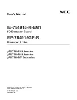 Preview for 1 page of NEC IE-784915-R-EM1 User Manual