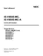 Preview for 1 page of NEC IE-V850E-MC User Manual