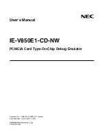 Предварительный просмотр 1 страницы NEC IE-V850E1-CD-NW User Manual