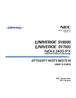 NEC ITL-8LD-1 - DT730 - 8 Button DESI Less Display IP... User Manual предпросмотр