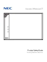 Preview for 1 page of NEC IW77 Product Safety Manual & Installation Instructions