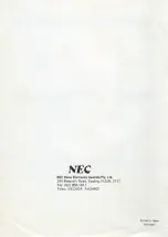 Preview for 8 page of NEC JB-1201MR Owner'S Manual