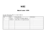 NEC KPN User Manual preview