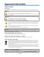 Preview for 3 page of NEC L102W User Manual