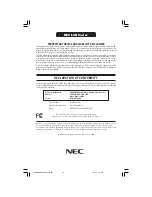 Preview for 44 page of NEC L203FQ User Manual