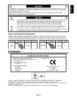 Preview for 3 page of NEC L215GF User Manual