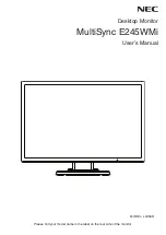 NEC L245AR User Manual preview