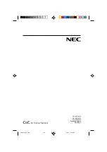 Предварительный просмотр 13 страницы NEC LA-1521JMW User Manual