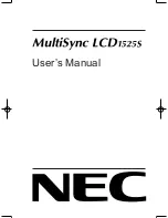 Предварительный просмотр 1 страницы NEC LA-1531JMW User Manual