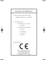 Preview for 2 page of NEC LA-1531JMW User Manual