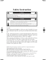 Preview for 3 page of NEC LA-1531JMW User Manual