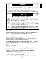 Preview for 2 page of NEC LA-15R01 User Manual