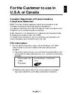 Предварительный просмотр 4 страницы NEC LA-15R02 User Manual