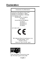 Preview for 3 page of NEC LA-15R03 User Manual