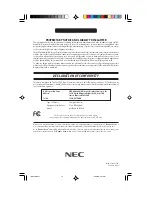 Preview for 72 page of NEC LA-18S02 User Manual