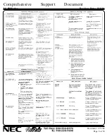 Preview for 8 page of NEC LC-810 Support Document