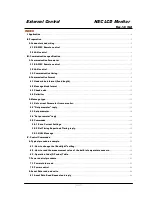 NEC LCD Monitor Manual preview