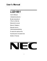 Preview for 4 page of NEC LCD1501-BK Service Manual