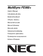 Preview for 1 page of NEC LCD1525M - MultiSync - 15" LCD Monitor User Manual
