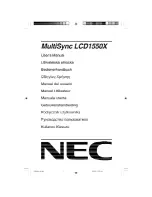 Preview for 155 page of NEC LCD1550X-BK Service Manual