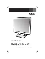 NEC LCD1555V User Manual preview