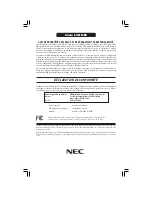 Preview for 47 page of NEC LCD1560V - MultiSync - 15" LCD Monitor User Manual