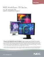 NEC LCD1570NX - MultiSync - 15" LCD Monitor Brochure & Specs preview