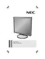 Preview for 1 page of NEC LCD1570NX - MultiSync - 15" LCD Monitor User Manual