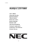 Preview for 27 page of NEC LCD1700NX - MultiSync - 17" LCD Monitor Service Manual