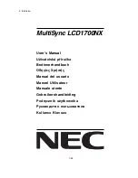 Предварительный просмотр 27 страницы NEC LCD1700NX - MultiSync - 17" LCD Monitor Service Manual