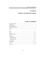 Preview for 33 page of NEC LCD1700NX - MultiSync - 17" LCD Monitor Service Manual