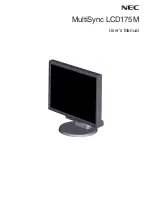 NEC LCD175M-BK User Manual preview