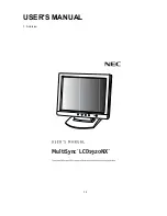 Preview for 4 page of NEC LCD1920NX BK - MultiSync - 19" LCD Monitor User And Service Manual
