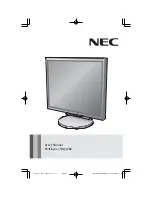 Preview for 1 page of NEC LCD1970GX-BK - MultiSync - 19" LCD Monitor User Manual