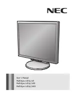 Preview for 1 page of NEC LCD1970NX-BK - MultiSync - 19" LCD Monitor User Manual
