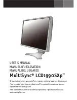 NEC LCD1990SXP - MultiSync - 19" LCD Monitor User Manual preview