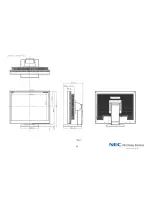 Preview for 2 page of NEC LCD2060NX-BK - MultiSync - 20.1" LCD Monitor Dimensional Drawing