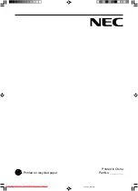 Preview for 122 page of NEC LCD2070NX - MultiSync - 20" LCD Monitor User Manual