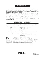 Preview for 92 page of NEC LCD2070VX - MultiSync - 20" LCD Monitor User Manual