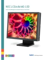 Preview for 1 page of NEC LCD2180WG-LED-BK - MultiSync - 21" LCD Monitor Reference Manual