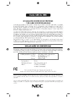 Preview for 70 page of NEC LCD22WV-BK - AccuSync - 22" LCD Monitor User Manual