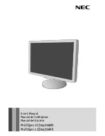 Preview for 1 page of NEC LCD2470WNX - MultiSync - 24" LCD Monitor User Manual