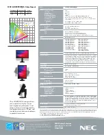 Preview for 2 page of NEC LCD3090WQXI-BK - MultiSync - 29.8" LCD Monitor Specifications