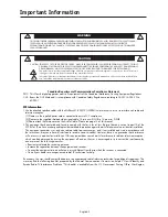 Предварительный просмотр 3 страницы NEC LCD3210-BK - MultiSync - 32" LCD Flat Panel Display User Manual
