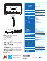 Preview for 2 page of NEC LCD3210-BK - MultiSync - 32" LCD Flat Panel... Specification